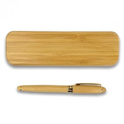 Bamboo Wood Pen Set With Box